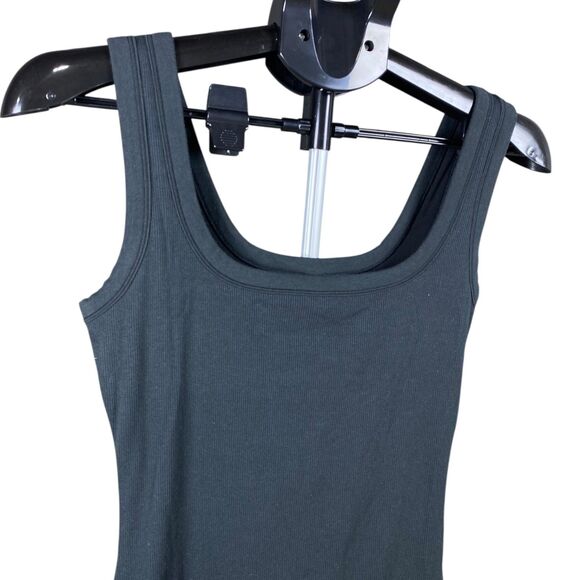 SKIMS Women’s Ribbed Sleeveless Romper Bodysuit Jumpsuit | Size L | Black | NWT - Picture 4 of 6